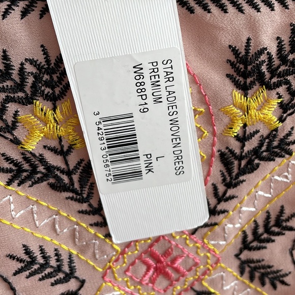 Piper and Scoot Embroidered Pink Dress - Picture 3 of 3